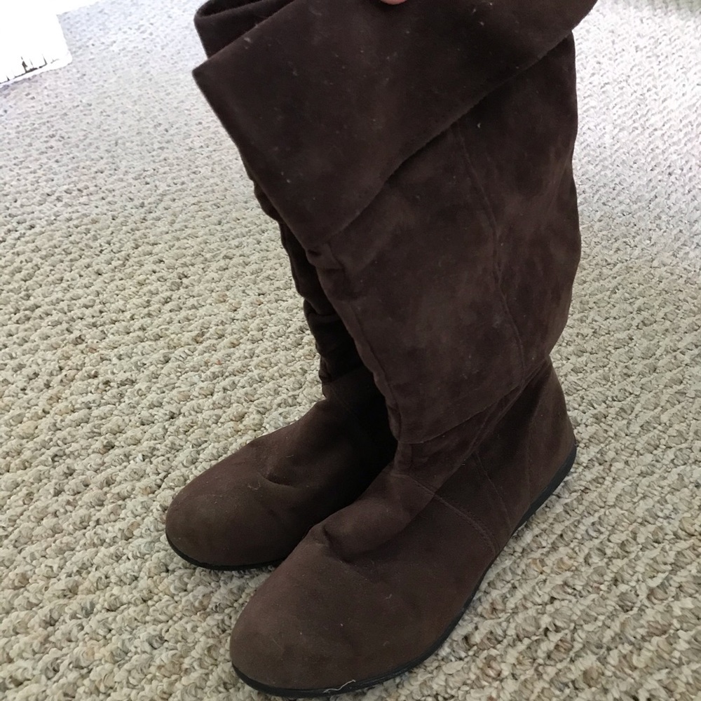 Brown Kids Balleto Tall Boots